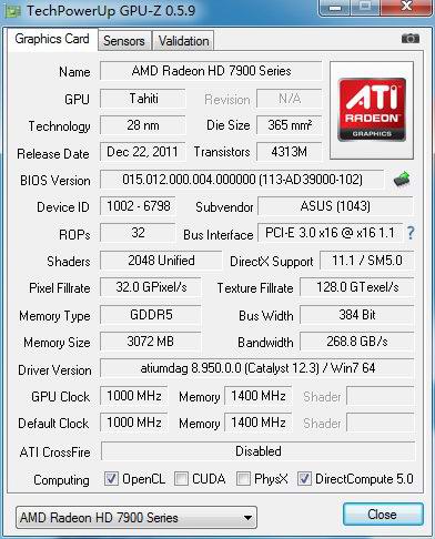 Обзор и тестирование ASUS Radeon HD 7970 DirectCU II TOP